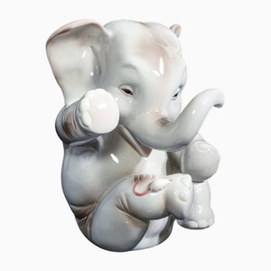 Sculpture of Elephant with Mouse by H. K. Scavini for Lenci