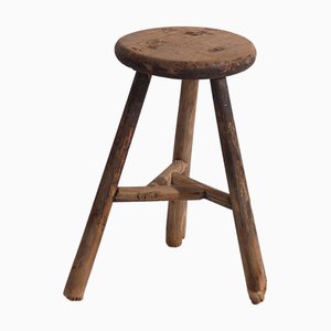 Antiker runder Hocker, 1900