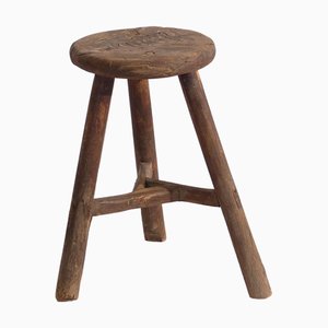 Antiker Primitiver Hocker, 1900