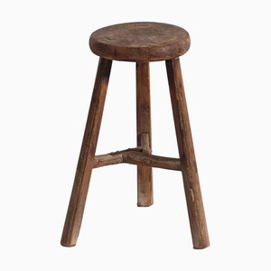 Antiker handgefertigter Hocker, 1900
