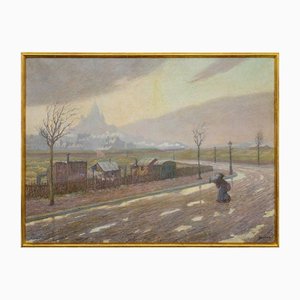 Rudolf Quittner, A Rainy Day, 1904, Dipinto ad olio, Incorniciato