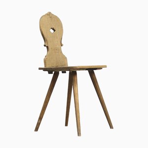 Chaise d'Art Populaire Primitif