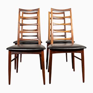 Danish Liz Rosewood Chairs by Niels Kofoed for Koefoeds Hornslet, 1960s, Set of 4