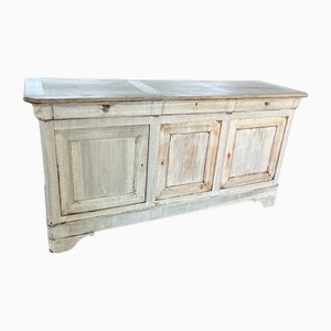 19th Century Italian Louis Philippe Bleached Walnut Credenza