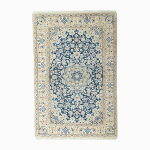 Tapis Oriental Fait Main Nain 9LA avec Contenu en Soie