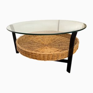 Vintage Coffee Table with Magazine Tray, 1960s