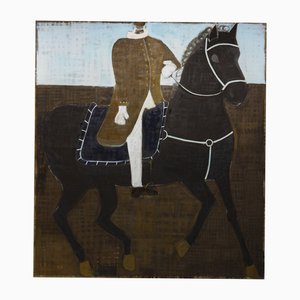 Rubins Johannes Spaans, Equestrian Portrait Pcrb, 2025, Öl auf Leinen Leinwand