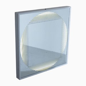 Black Brama Mirror by Gianni Celada for Fontanaarte, 1970s