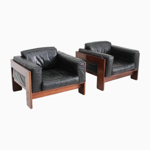 Poltrone Knoll Bastiano vintage di Tobia Scarpa per Knoll Inc. / Knoll International, anni '70, set di 2