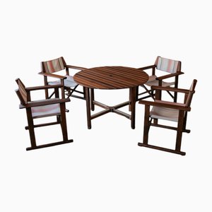 Hollywood Gartenset von Carlo Hauner für Reguitti, Italien, 1970er, 5er Set
