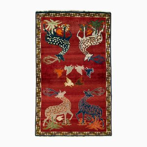 Alfombra Gabbeh vintage tejida a mano