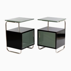 Bauhaus Nachttische, 1930er, 2er Set