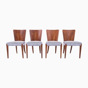 Tschechoslowakische Vintage Stühle von J. Halabala, 1930er, 4er Set