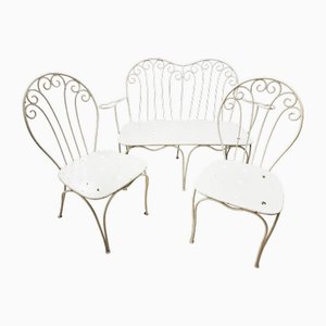 Mid-Century Garden Set from Karasek, Vienna, Austria, 1950s, Set of 3