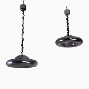 Hängelampen im Loto Stil von Afra & Tobia Scarpa für Flos, 1960, 2er Set