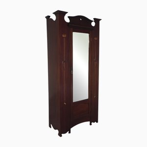 Antique Art Nouveau Wardrobe, 1890s