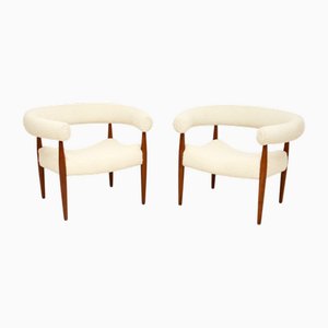 Set of Vintage Danish Ring Chairs by Nanna Ditzel for Kolds Savvaerk, 1950