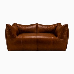 Two-Seater Sofa in Leather by Mario Bellini for B&B Italia