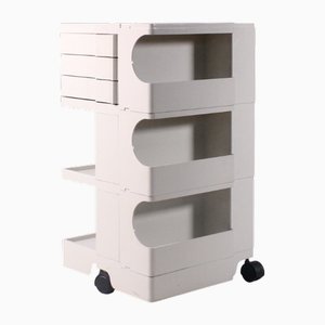 White Boby Cart by Joe Colombo for Bieffeplast