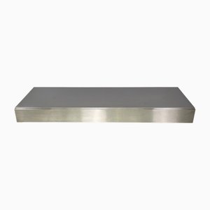 Italian Mid-Century Modern Rectangular Metal Coffee Table, 1970s