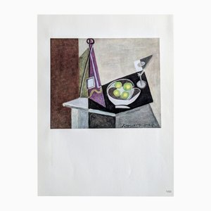 Pablo Picasso, Still Life, Color Offset Lithograph on Pur de Marais Fil Paper, 1943