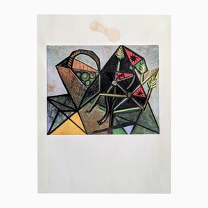 Pablo Picasso, Still Life, Color Offset Lithograph on Pur de Marais Fil Paper, 1943