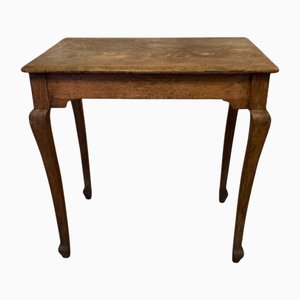 Table d'Appoint ou d'Appoint Antique en Orme, début des années 1900