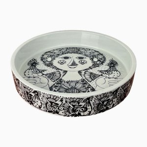 Mid-Century Modern Danish Flora Bowl by Bjørn Wiinblad for Nymölle, Denmark, 1960s