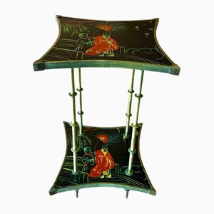 Asian Console Table with Shelf, 1940s