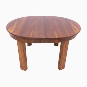 Mesa polaca Art Déco vintage, años 40