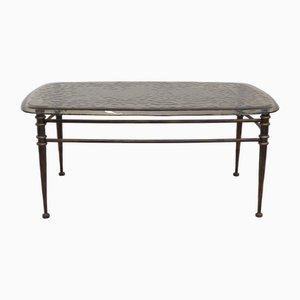 Forged Glass Coffee Table in the style of Lothar Klute