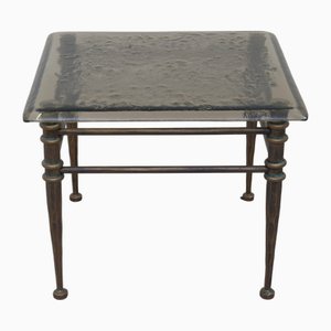 Table Basse en Verre Forgé dans le style de Lothar Klute