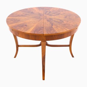 Polish Art Deco Round Table, 1940s
