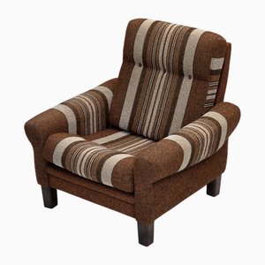 Vintage Danish Club Chair in Wool, 1970s