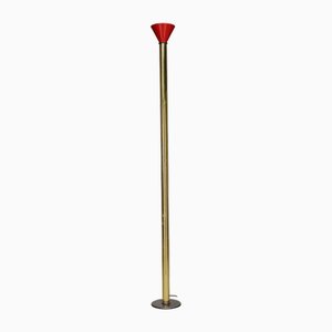 Vintage Italian Floor Lamp in Aluminium and Metal, 1970s