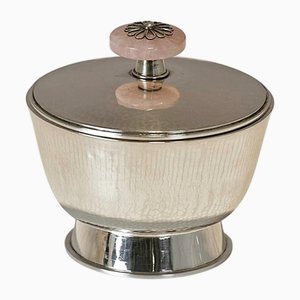 Lata de plata hecha a mano, años 40