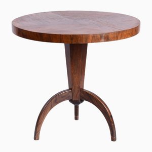 Mesa Art Déco pequeña de roble, Francia, años 20
