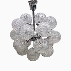 Large Space Age Sputnik Glass Globes Chandelier by Richard Essig, Germany, 1960s