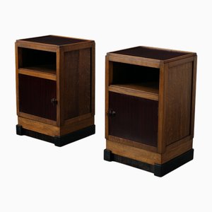Hague School Nachttische, 1930er, 2er Set