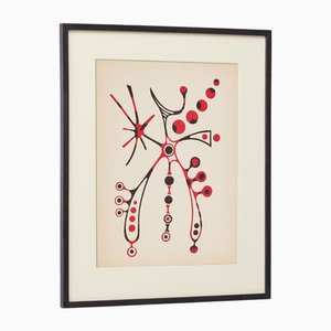 Moisès Villèlia, Aumun, No. 89/100, Ilustrando un poema, 1961, Linograbado