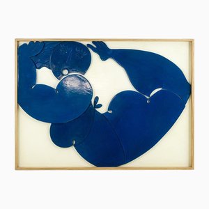 Ich schwimme in Glück, Flachrelief Panel