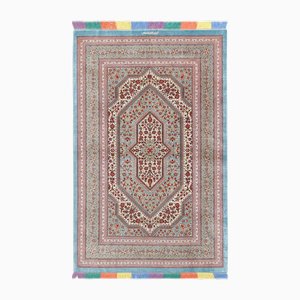 Middle Eastern Hand-Knotted Qom Rug