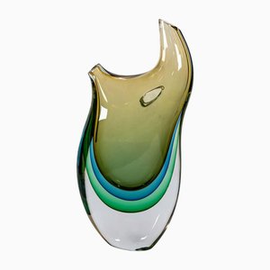 Puff Vase Art Glass Free Form Vase by Silvano Signoretto