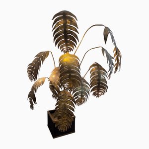 Lámpara de pie Monstera francesa de Maison Jansen, 1975