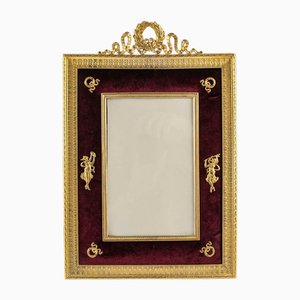 Large Napoleon III Photo Frame in Gilded Bronze, 19th Century