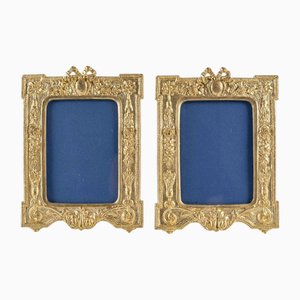 Napoleon III Photo Frames in Gilded Bronze, 19th Century, Set of 2