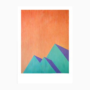 Nacho Reina, Pyramids, 2025, Acrílico y Lápiz de Color sobre Papel de Acuarela