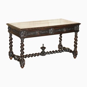 Table d'Entrée Victorienne Renouveau Gothique Antique