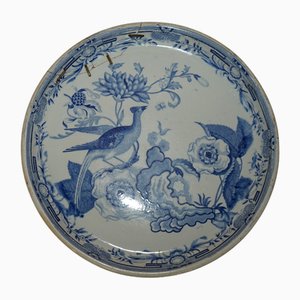 Plato de carga chino antiguo de porcelana