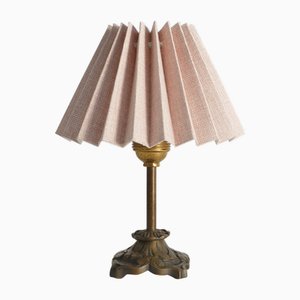 Art Nouveau Brass Table Lamp